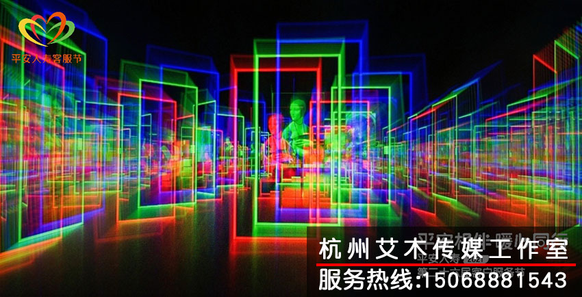 抽象的達(dá)芬奇藝術(shù)光影畫(huà)像拍攝